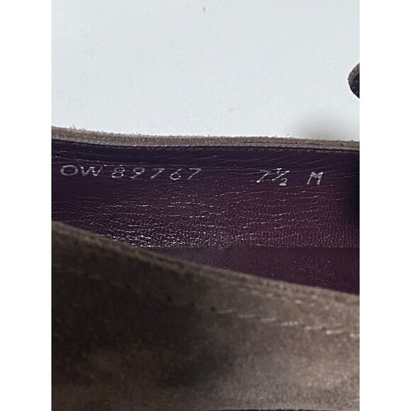 Stuart Weitzman Tassylady Suede Loafer in a Mocha Taupe Size 7 1/2" - Picture 6 of 7